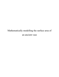 Modeling Vase Surface Area: A Mathematical Approach