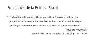 Pol&iacute;tica Fiscal y Rol del Estado en la Econom&iacute;a