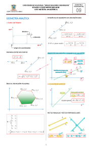 Geometría Analítica y Trigonometría: Apuntes Preuniversitarios