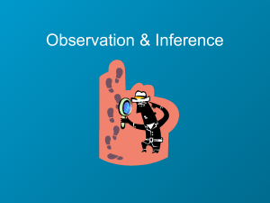 Observations vs. Inferences: Science Skills