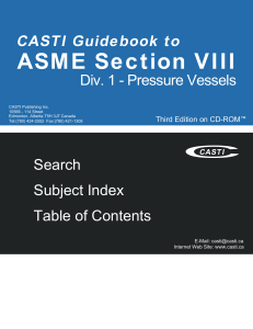 CASTI Guidebook to ASME Section VIII - Div. 1 - Pressure Vessels - 3rd Edition