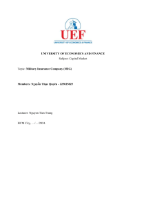 MIG Capital Market Analysis - UEF Report