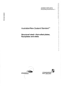 AS/NZS 3678: Structural Steel Plates Standard