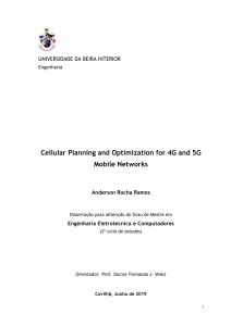 4G/5G Cellular Planning & Optimization Dissertation