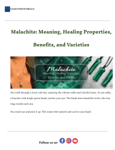 Malachite: Meaning, Healing, Benefits & Care