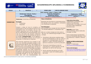 Lesplan Gr 8 Natuurwetenskappe K1 W1&2