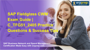 SAP Fieldglass CWM C_TFG51_2405 Exam Guide & Practice Questions