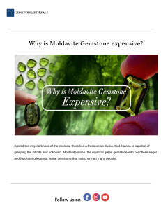 Why is Moldavite Gemstone Expensive? Origins & Value