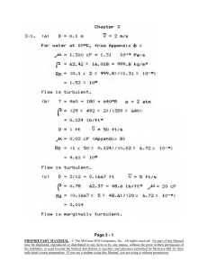 Fluid Flow Calculations: Reynolds Number Examples