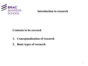 Introduction to Business Research: Types & Methods