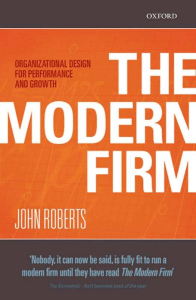 The Modern Firm: Organizational Design for Growth