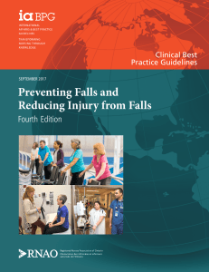 Preventing Falls: Clinical Best Practice Guidelines