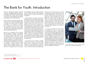 Youth Banking Business Case: Zaryadie Bank Strategy