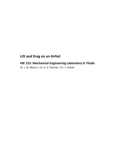 Lift and Drag on an airfoil (Meyers xxx)