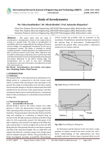 Aerodynamics Study: Ground Effect in Aircraft & Race Cars