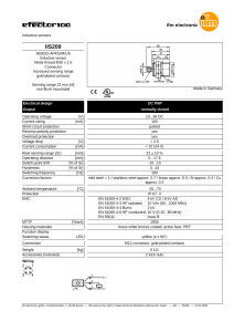 IIS209 Inductive Sensor Specs | ifm electronic Datasheet