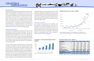 Horry County Population Trends & Growth: Comprehensive Plan Chapter