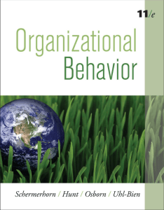 Organizational Behavior Textbook, 11th Edition