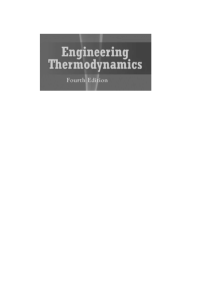 Engineering Thermodynamics Textbook, 4th Edition