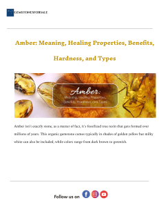 Amber: Meaning, Healing, Benefits, and Types