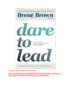 Dare to Lead Summary: Brené Brown's Leadership Guide