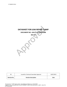 Leak Repair Clamp Datasheet - Specifications & Testing