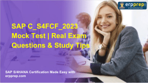 SAP C_S4FCF_2023 Exam Prep: Questions & Study Tips