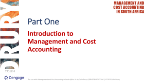 Management Accounting: An Introduction