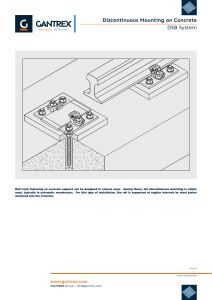 Gantrex DSB Rail Mounting System on Concrete