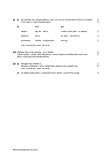 Chemistry Exam Paper: Bonding, States of Matter, Diffusion