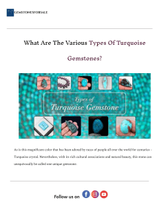 Types of Turquoise Gemstones: A Comprehensive Guide