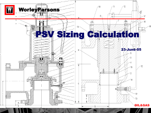 PSV Sizing Calculation in Oil & Gas Industry