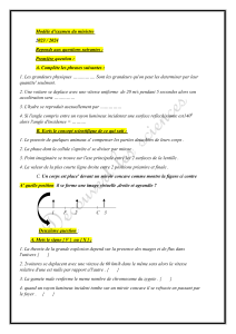 Examen de Sciences : Physique et Biologie