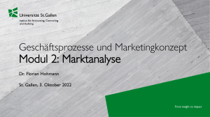 Geschäftsprozesse & Marktanalyse: Modul 2 Präsentation