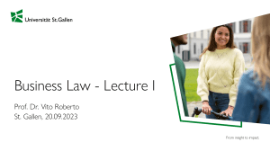 Business Law: Liability Law Lecture - Hilti Case Study