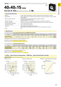 San Ace 40 9GA DC Fan Datasheet: Specs & Dimensions