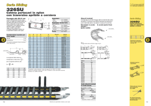 Catena Portacavi 326SU: Scheda Tecnica e Specifiche