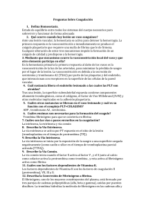 Coagulación: Preguntas y Respuestas Clave