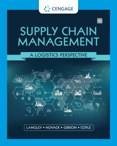 Supply Chain Management: A Logistics Perspective