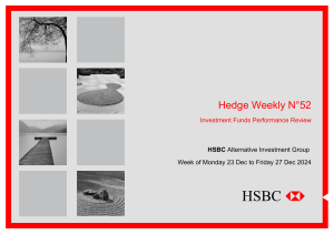 Hedge Fund Performance Review - HSBC Weekly Report