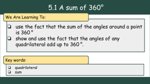 Angles Around a Point & Quadrilaterals Worksheet