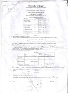 Electrical Engineering Materials Exam - University of Lagos