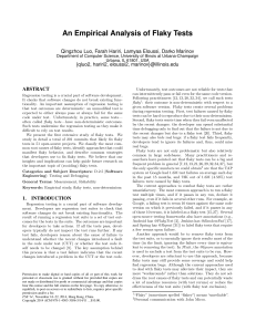 Flaky Tests: An Empirical Analysis