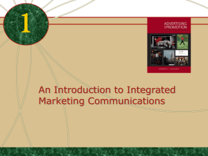 Integrated Marketing Communications (IMC) Introduction