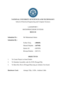 Microprocessor Systems Lab Report: ATmega328p & Arduino