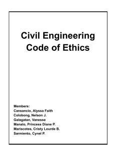 Civil Engineering Code of Ethics - Philippines