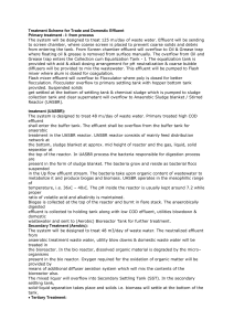 Effluent Treatment Scheme: Technical Overview