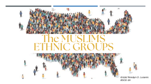 Muslim Ethnic Groups in the Philippines: An Overview