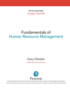 Human Resource Management Fundamentals Textbook