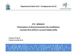 CFO/CFA : Dimensionnement des installations électriques